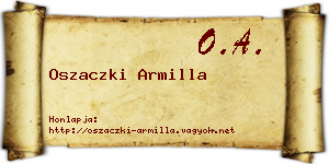 Oszaczki Armilla névjegykártya